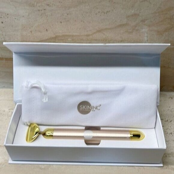 Skin Inc ✦ Sculpt Lift Bar ✦ 24K Gold Facial Massager Blush Pink Anti-Ageing NWT - Picture 2 of 8